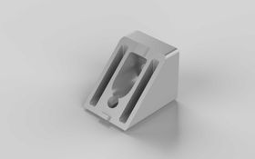 Winkelverbinder 40 45°, alufarbig, Nut 5