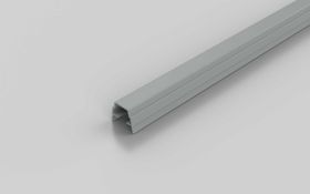 Abdeckprofil und Einfassprofil, weißalu RAL 9006, Nut 8