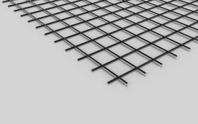 Punktschweißgitter, 3 mm, schwarz RAL 9005