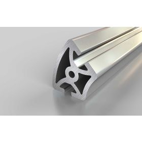 Aluminiumprofil R40/80-45°, Nut 8