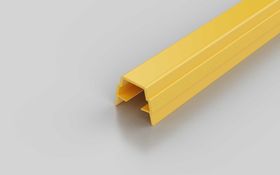 Abdeckprofil und Einfassprofil, zinkgelb RAL 1018, Nut 8