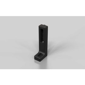 Bodenwinkel 160 x 60 x 38, schwarz, Nut 8