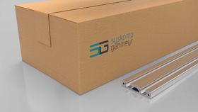Aluminiumprofil, 16 x 80 mm, Nut 8