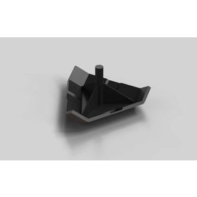 Abdeckkappe 45° für Eckwinkel 40, schwarz, Nut 8