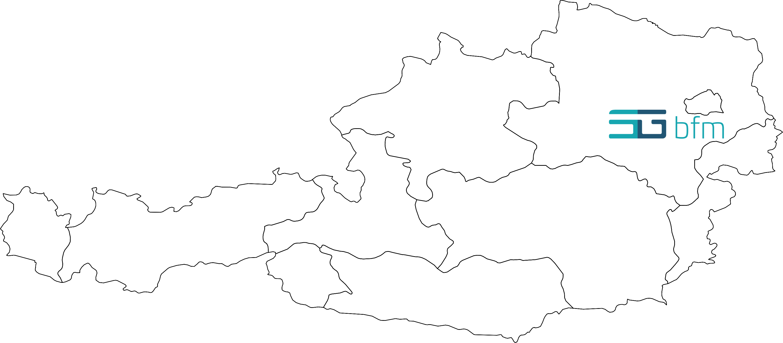 Landkarte Österreich