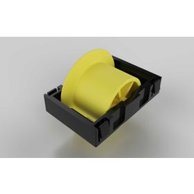 Rolleinsatz D28, Rollenabstand 50 / Teilung 50 für Aluminium Rollenprofil, mit Spurkranz