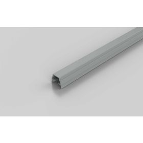 Abdeckprofil und Einfassprofil, weißalu RAL 9006, Nut 8