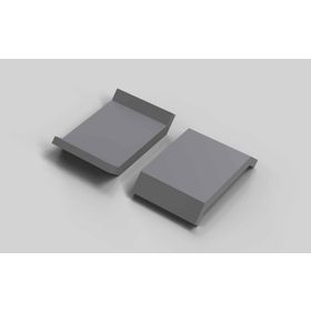 Abdeckkappe für Winkel 30 x 30, signalgrau RAL 7004, Nut 8/10