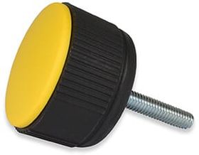 Vis moleté M6x30 / bouchon jaune