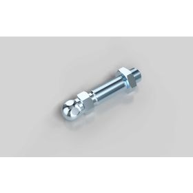 Gewindestange für Gelenkstellfüße, M12 x 45 mm, Kugelkopf-D=15 mm