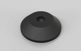 Trapezteller für Gelenkstellfüße, D=80 mm, Kugelkopf-D=15 mm