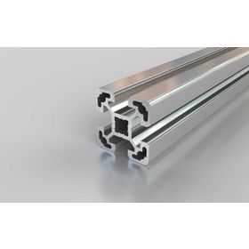 Aluminiumprofil, 40x40 mm, L, Nut 10