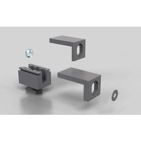 Variofix-Block S mit Vierkantmutter M5, Nut 10