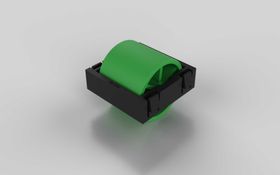 Rolleinsatz D28, Rollenabstand 33 / Teilung 33 für Aluminium Rollenprofil, ohne Spurkranz