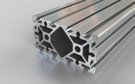 Aluminiumprofil, 180 x 90 mm, Nut 10