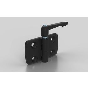 Kunststoffscharniere mit Klemmhebel, nicht aushängbar, 40 x 40 mm