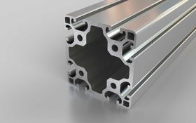 Aluminiumprofil, 80 x 80 mm, L, Nut 8