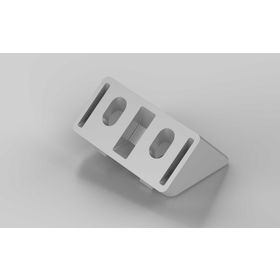 Winkelverbinder 40/20 45°, alufarbig, Nut 5