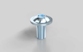 Halbrundschraube mit Flansch, ISO 7380, M6 x 12 mm