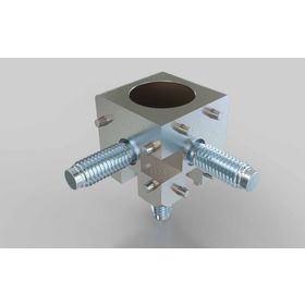 Würfelverbinder 30/3, inkl. Befestigung, blank, Nut 8