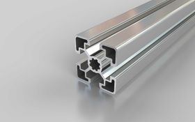Aluminiumprofil, 45 x 45 mm, L, Nut 10