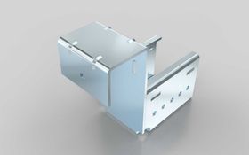 Schienenhalter D28, gerade mit Stop für Aluminium Rollenprofil