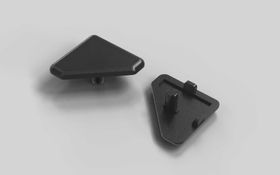 Abdeckkappe 45°, 30 x 30 mm, schwarz, Nut 6