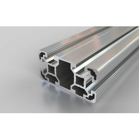 Aluminiumprofil, 80 x 40 mm, L, 4N, Nut 10