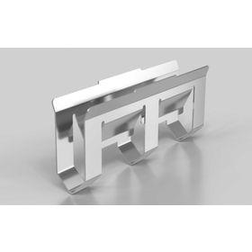 Federklemmelement für Schutzgitterprofil 30 × 30 WG30 und 30 × 30 WG40, silberfarbig, Nut 8/8