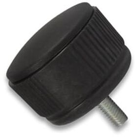 Tornillos moleteados M8x15 / capuchón negro