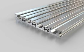 Aluminiumprofil, 160 x 16 mm, Nut 8/5