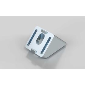 Winkelverbinder 20 45°, blank, Nut 5