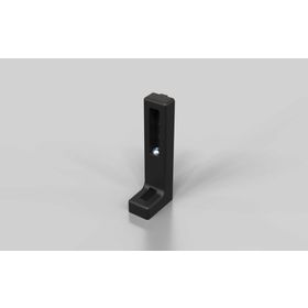 Bodenwinkel 120 x 45 x 28, schwarz, Nut 8