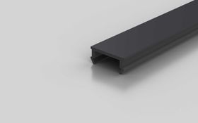 Abdeckprofil, signalgrau RAL 7004, Nut 8