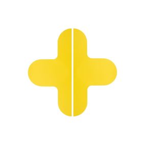 LongLife Rounded - Bodenmarkierung; Kreuz, selbstklebend