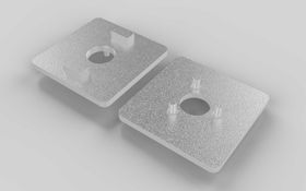Adapterplatte für Bockrolle, Nut 10