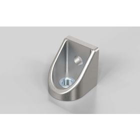 Gelenkwinkel 40, alufarbig lackiert