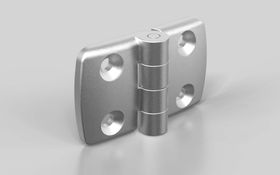 Aluminiumdruckguss Kombischarnier, nicht aushängbar, 77 x 48 mm