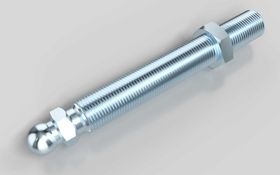 Gewindestange für Gelenkstellfüße, M16 x 125 mm, Kugelkopf-D=15 mm