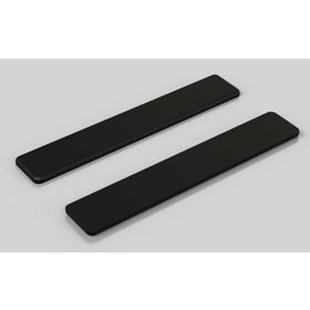 Abdeckkappe, 160 x 28 mm, schwarz, Nut 8