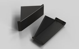 Abdeckkappe für Winkel 40 x 80, ESD, schwarz, Nut 10