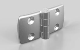 Aluminiumdruckguss Kombischarnier, nicht aushängbar, 97 x 48 mm