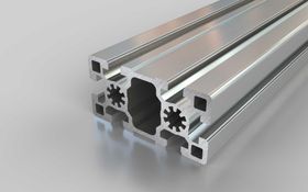 Aluminiumprofil, 90 x 45 mm, Nut 10