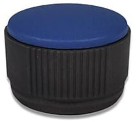 Dadi zigrinati M6 / bottone blu