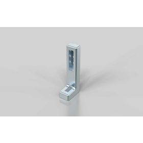 Bodenwinkel 120 x 45 x 28, blank, Nut 8