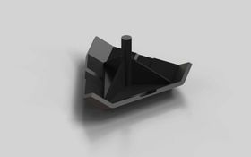 Abdeckkappe 45° für Eckwinkel 40, schwarz, Nut 8