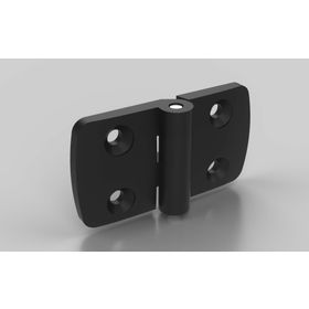 Kunststoff Kombischarnier, nicht aushängbar, 45 x 45 mm