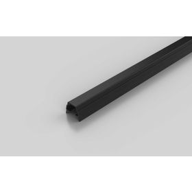 Abdeck- und Einfassprofil, schwarz RAL 9005, Nut 8