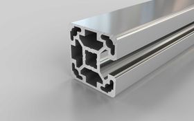 Aluminiumprofil, 40 x 40 mm, L, 1N, Nut 10