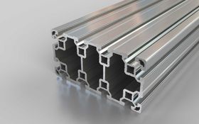 Aluminiumprofil, 160 x 80 mm, L, Nut 10